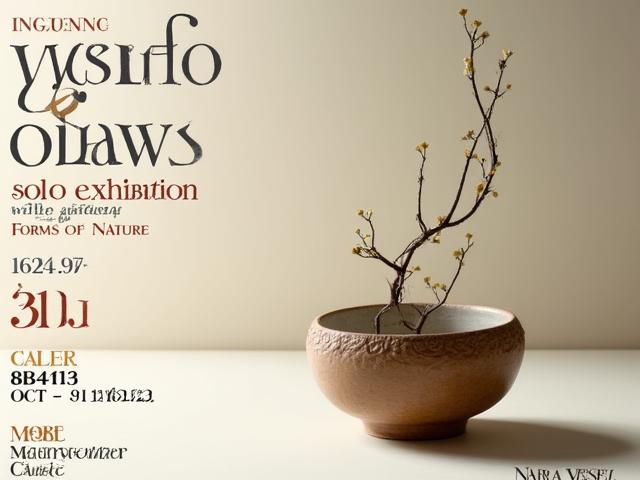 小川幸子の個展ポスター：自然の形